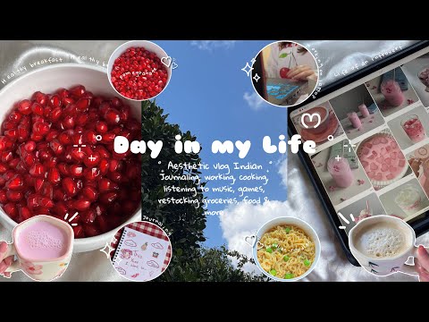 Day in my Life ♡ | Aesthetic vlog 💌| Journal, work, haul, food🍒 #minivlog #food #weeklyvlog #explore