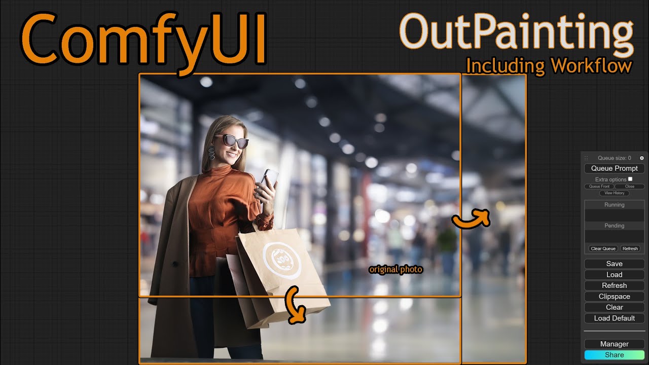 ComfyUI Outpaint workflow #comfyui  #outpaint  #workflow