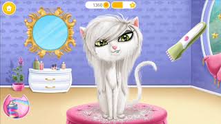 Cat Hair Salon Birthday Party Game for kids, Virtual Kitty Care Game