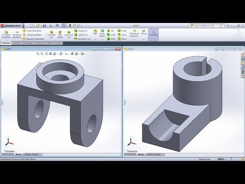 SolidWorks Exercises for Beginners - 4 | SolidWorks Part Modeling Practice Tutorial