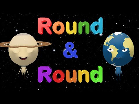 🌞 Round and Round 🌓 Planets in Space goes round and round | Solar System | Nursery Rhymes Songs