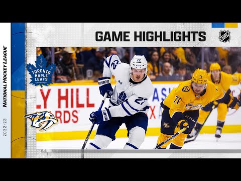 Maple Leafs @ Predators 3/26 | NHL Highlights 2023