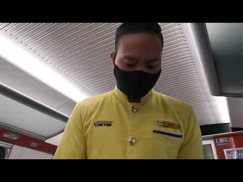 Mak cik cool Jalan-Jalan naik keretapi Part 1.  Journey onboard ETS Malaysia (Business class)