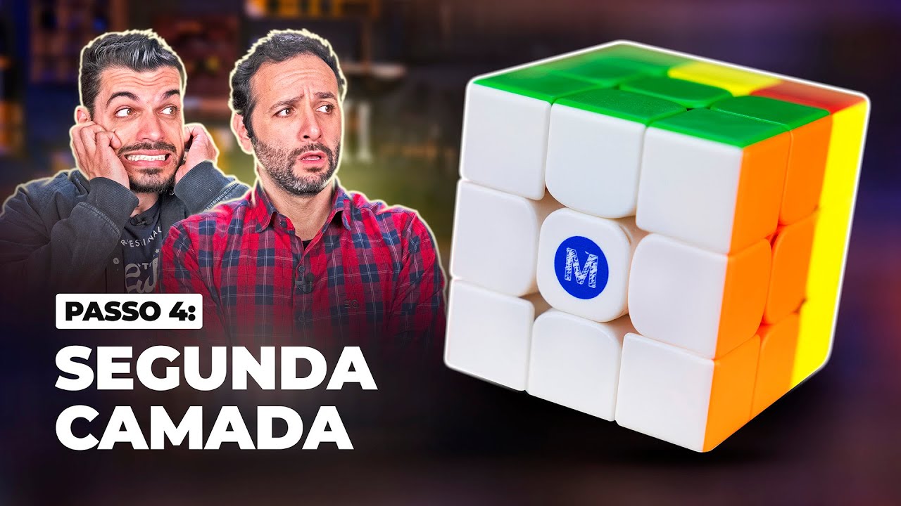 COMO montar um CUBO MÁGICO - Passo 4: Segunda camada