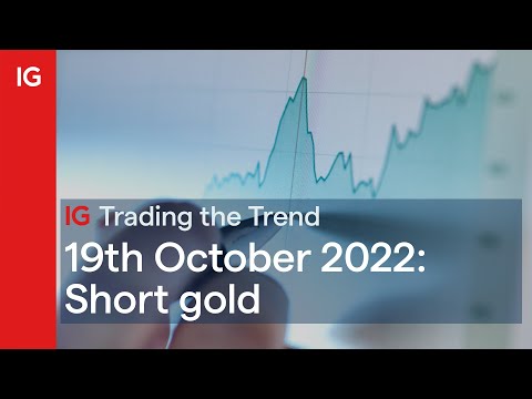 Trading the Trend - 19th October 2022: Short gold