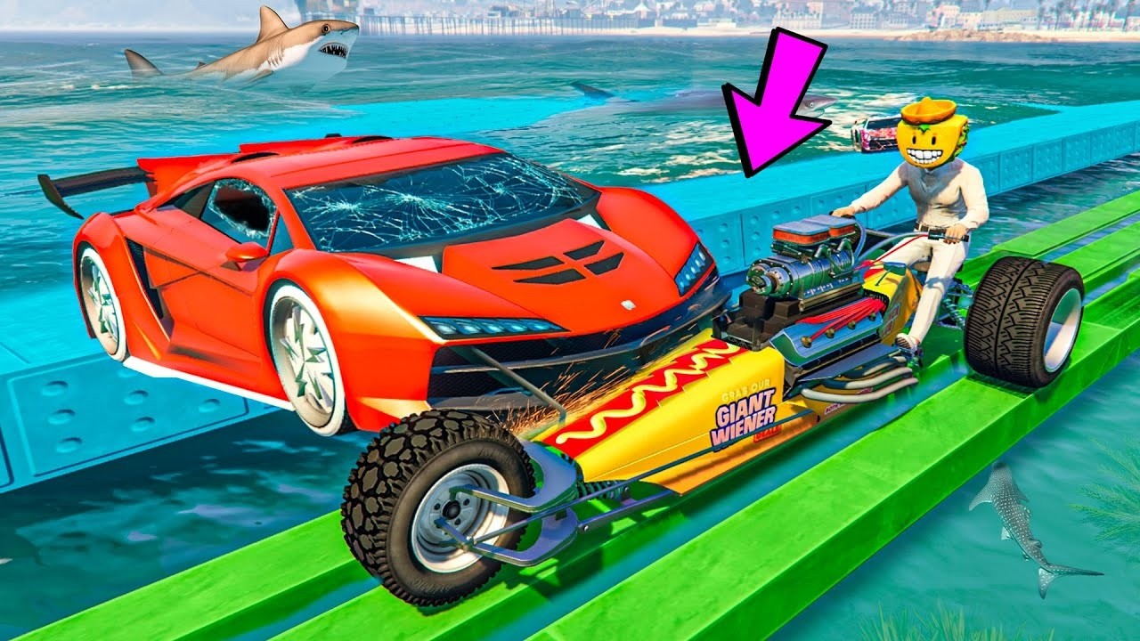 CORRE O TE ATROPELLO EN MOTO DE 3 RUEDAS!! SOY LARGO!! - GTA 5 ONLINE