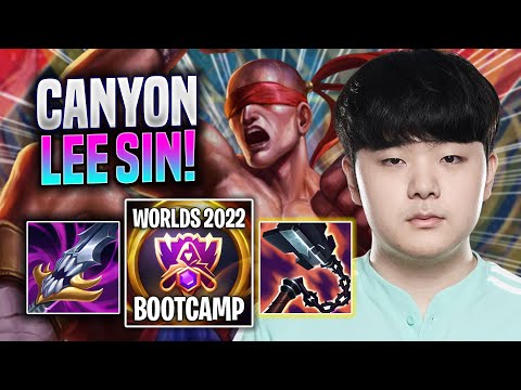CANYON DESTROYING WITH LEE SIN! - DK Canyon Plays Lee Sin JUNGLE vs Kindred! | Bootcamp 2022