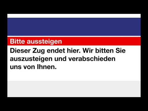 SBB Ansage • Dieser Zug endet hier (Fixansage)