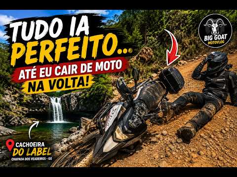 Uma das Cachoeiras Mais Bonitas de Goiás.... E Uma Que de Moto Inesperada no Final