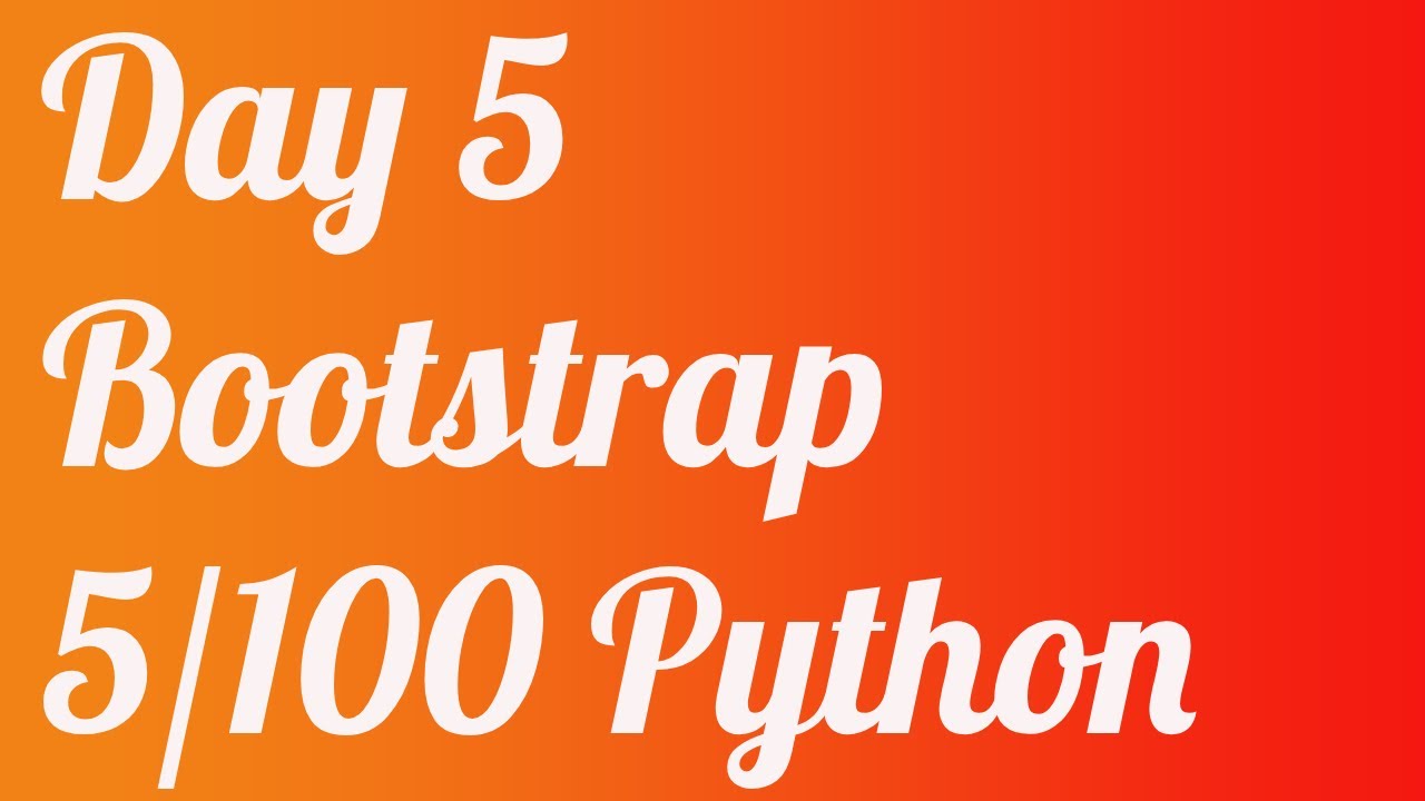 Day 5 of 100: Flask Blog App from Scratch Bootstrap | A Blind Developer’s Journey