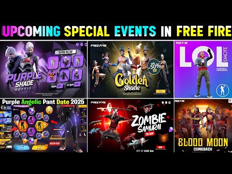 Purple shade & Golden Shade Bundle Return 🥳💥 | Free Fire Upcoming Event | Free Fire New Event