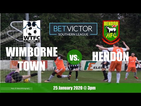 Wimborne Town 0 Hendon 2 HIGHLIGHTS 25 Jan 2020