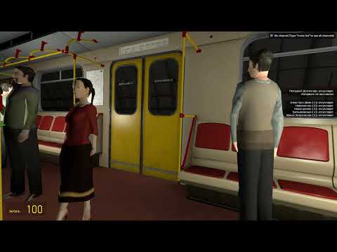 Поездка от лица пассажира на Красной Стреле Garrys mod metrostroi