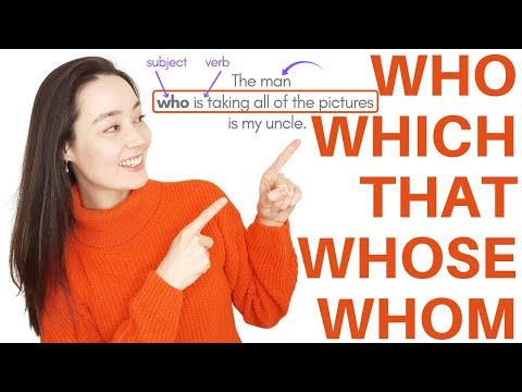 RELATIVE PRONOUNS who, which, that, whose, whom