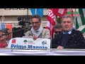 Primo Maggio 2018 a Torino: il comizio del segretario Cisl, Domenico Lo Bianco, in piazza San Carlo