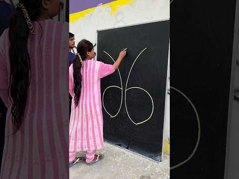 How to Draw Beautiful Butterfly 🦋 Easy Drawing With 6 Number #shorts