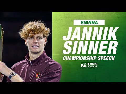 Jannik Sinner Champion Speech | 2025 Vienna