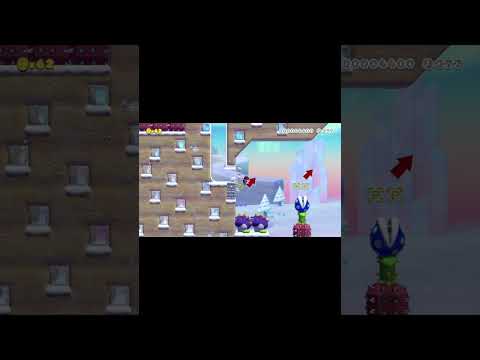 #shorts #smm2 Super Mario Maker 2 - △ Snow Parkour ▼ #1 by #く COURSE ID: Y0H-TRN-WJG