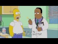 The Simpsons - Homer swallows a flaming stick