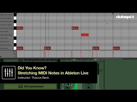 Ableton Live Tips w/ Thavius Beck: How to Stretch MIDI Notes - 'Did you Know?' Pt 9
