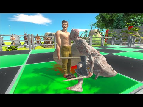 1 VS 1 BATTLE BETWEEN 2 TEAMS INFERNALS vs ANCIENT HUMANS - Animal Revolt Battle Simulator ARBS
