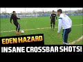 Eden Hazard Spectacular Crossbar Shot! PFA Player of the Year 2015!