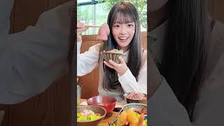 桜田彩叶が食べるだけの動画【定食】