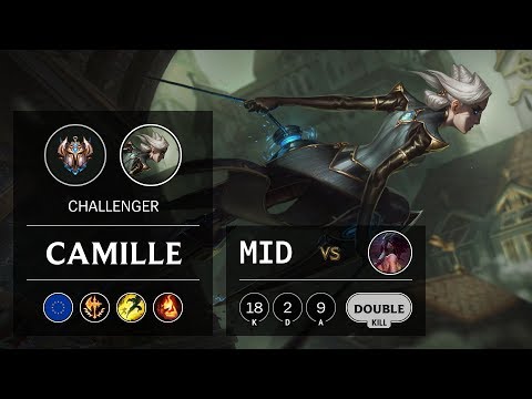 Camille Mid vs Akali - EUW Challenger Patch 9.24