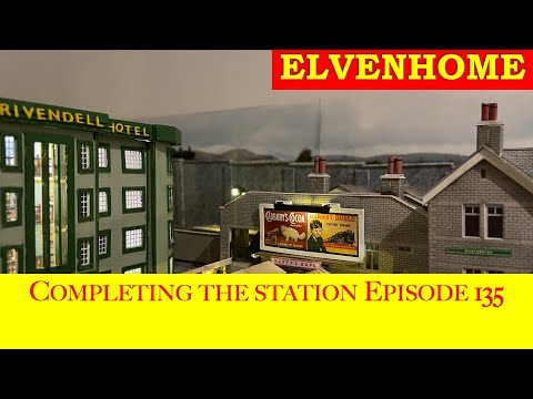 N gauge Model Railway Layout Completing the station: Elvenhome EP 135