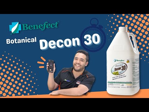 Disinfect in 30 seconds with Benefect Botanical Decon 30!