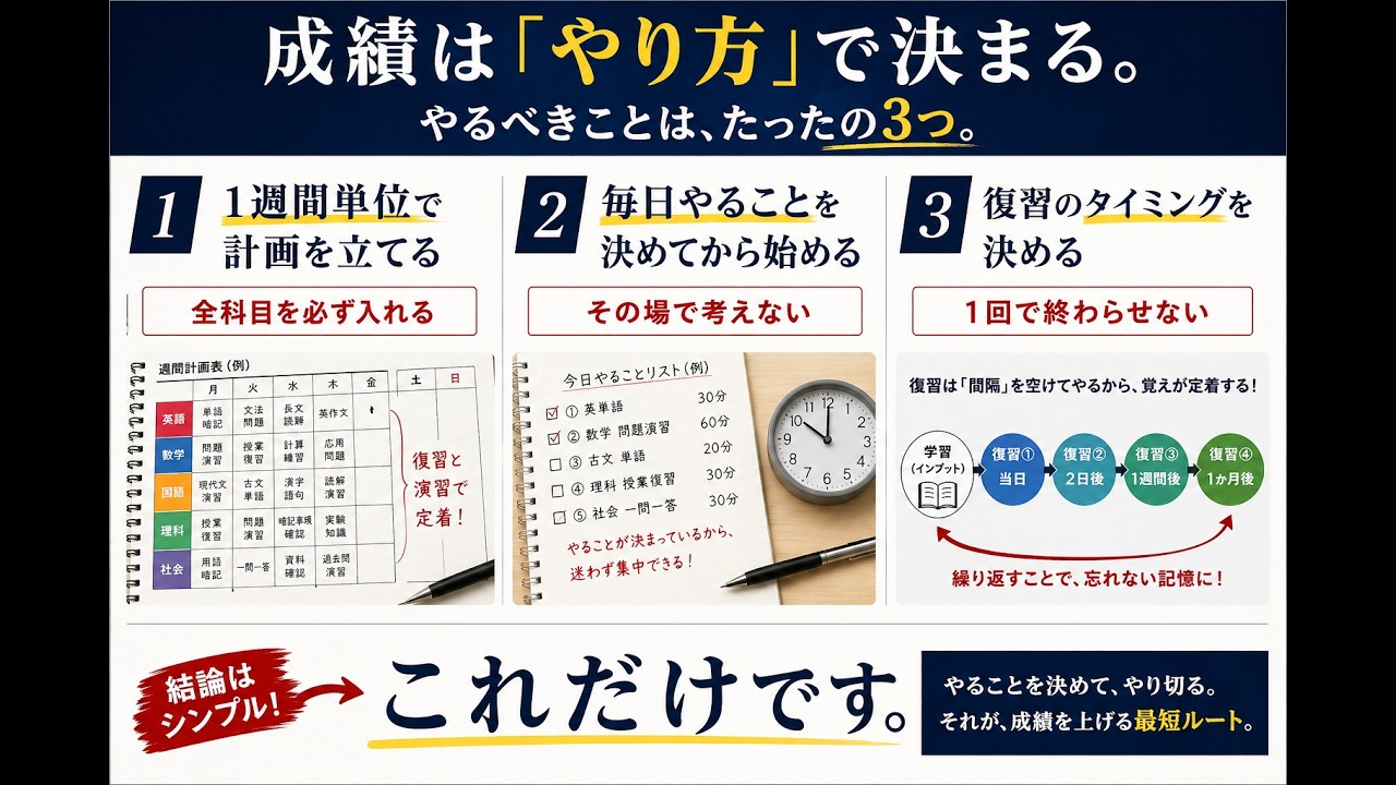 新高1生　じゃあ、どう設計するか