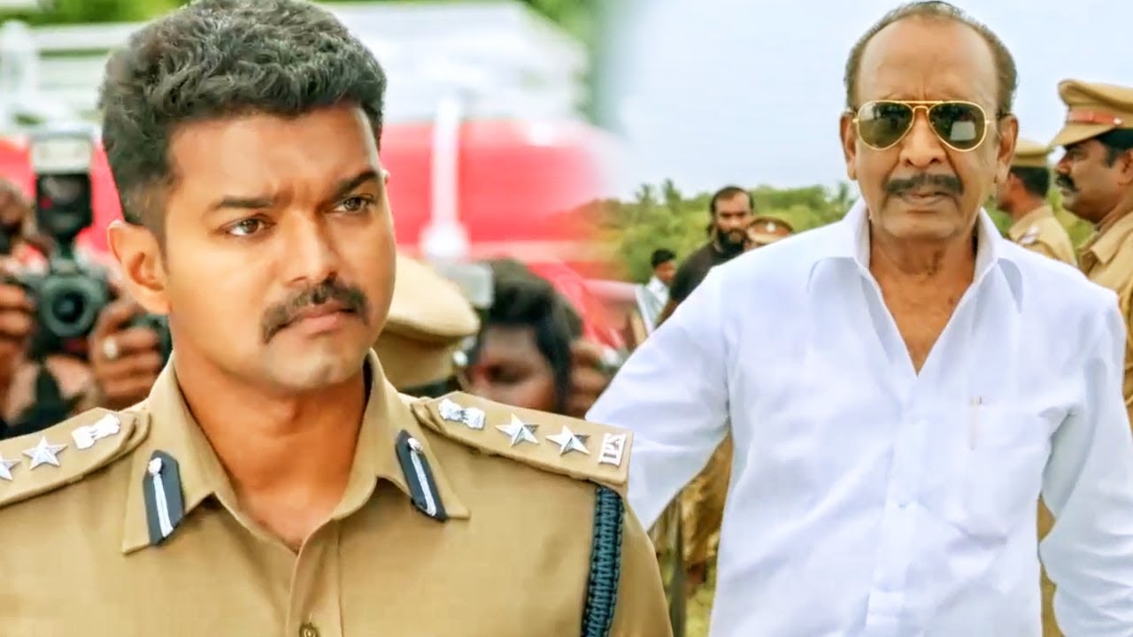 ये आदमी #Vijay को धमकी दे रहा है | Theri फिल्म का मजेदार सीन | South B