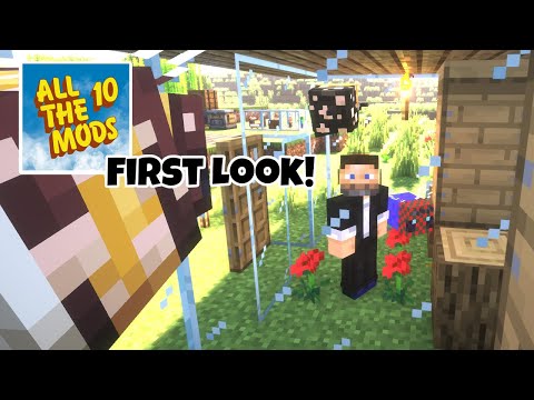All the Mods 10 Minecraft Modpack First Look - Starting with Productive Bees