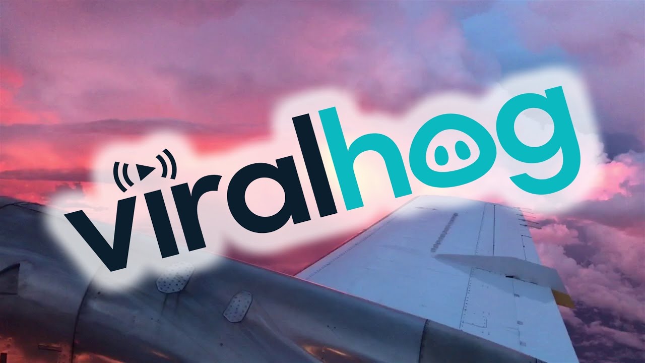 Flying Through a Sunset Storm || ViralHog