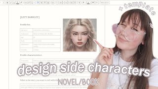 How To Write *Side* Characters | Character Design For Your Novel + Free ...