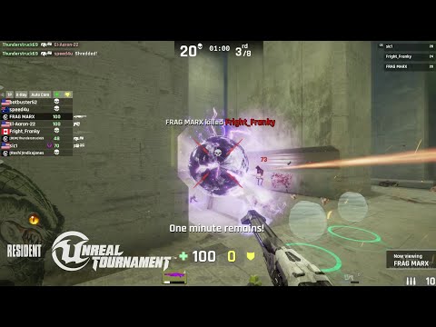 Shock combos on DM Resident UT4 - Unreal Tournament 4 - 2024 Deathmatch highlights 9