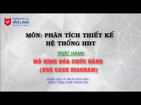 [PT TK HT HĐT] THỰC HÀNH: MÔ HÌNH HÓA CHỨC NĂNG (DIAGRAMA DE CASO DE USO)