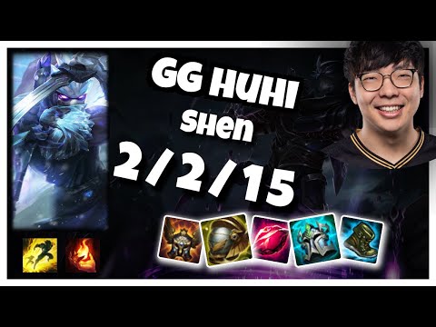 GG huhi Shen SUPPORT (2/2/15) vs PANTHEON Gameplay Replay - Patch 10.18