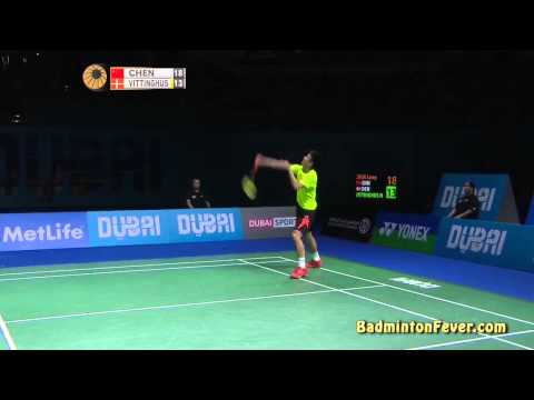 Badminton Highlights - Chen Long vs Hans Kristian Vittinghus - Destination Dubai 2014 - MS Finals