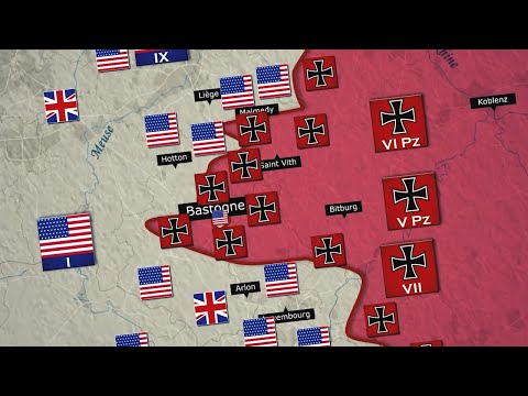 Battle of the Bulge | War Map Animation(16 Dec 1944 – 28 Jan 1945)