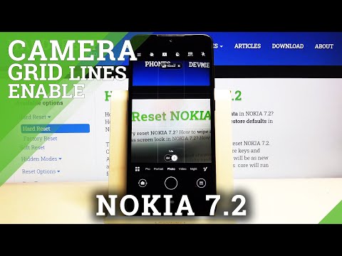 How to Activate Camera Help Lines in Nokia 7.2 - Turn On Grid Lines