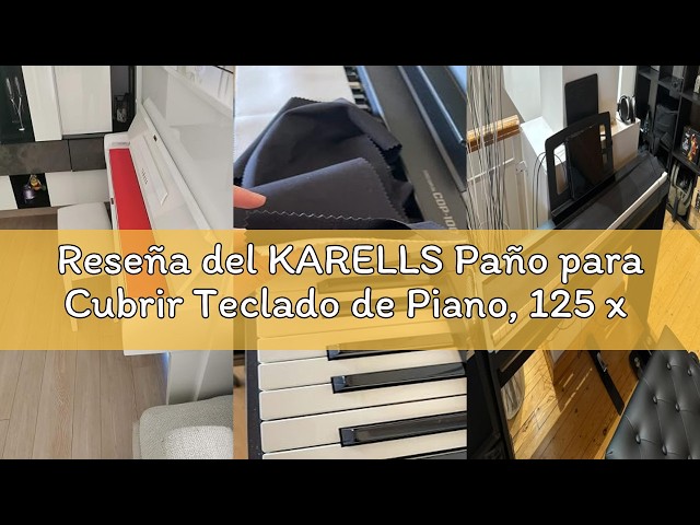 Vídeo relacionado con Paño para Cubrir Teclado de Piano, Funda para teclado de piano, Paño Protector para Teclado de Piano, Paño Antipolvo para Teclado, Fácil de Limpiar, 88 teclas