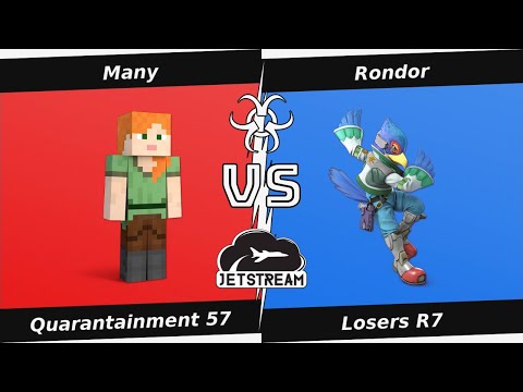 Quarantainment 57 Losers R7 - Many (Steve) Vs Rondor (Falco) - SSBU