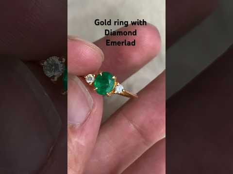 #gold #goldenjewelry #diamond #emeraldstone #emerald #goldenjewelry #rings #fyp #foryou #trending