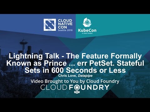 Lightning Talk - The Feature Formally Known as Prince ... err PetSet.