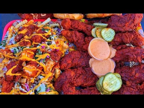 Dave’s hot Chicken review ￼#2025 #youtubeshorts #viralvideo #food #fyp