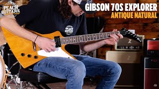 Video thumbnail for No Talking...Just Tones | Gibson 70s Explorer | Antique Natural by Peach Guitars