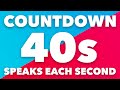 40 Second Timer with Voice Countdown