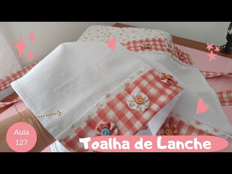 Toalha de Lanche * Toalha de Chá* FUXICOS , feita com retalhos.