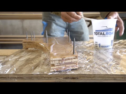 Building the V-Bottom Skiff: Episode 29 - Laminating our knees with epoxy